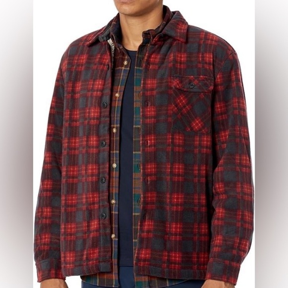 UnionBay Red Gray Thick Flannel size Medium 👕 - Picture 1 of 7